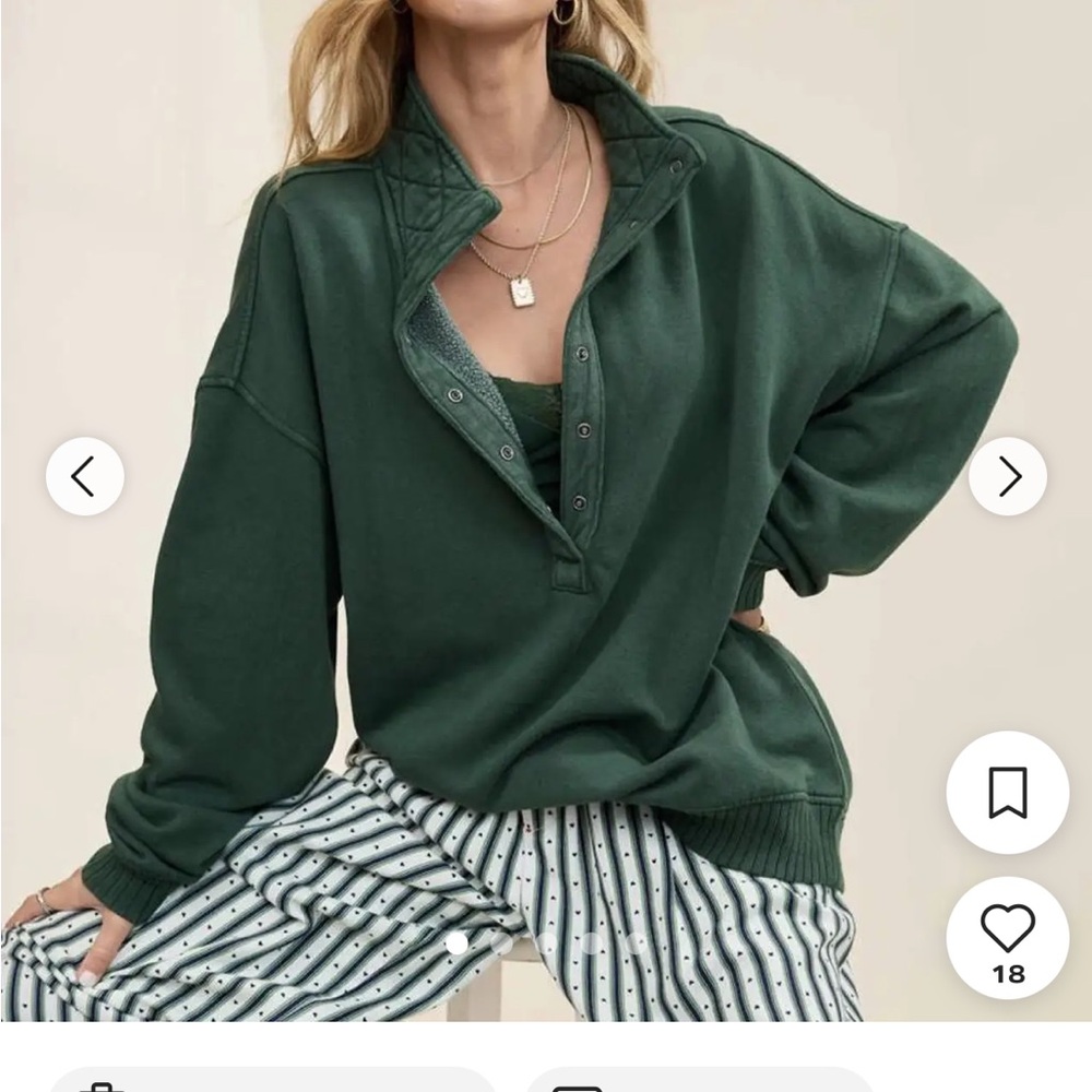 Aerie Forest Green Turtleneck Sweater